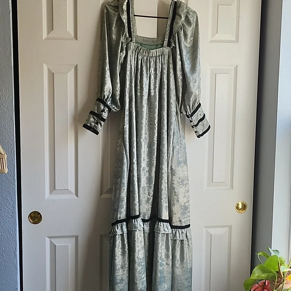 One of a Kind Batsheva Metallic Prarie Dress - Picture 7 of 9
